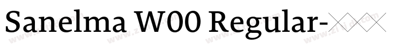 Sanelma W00 Regular字体转换